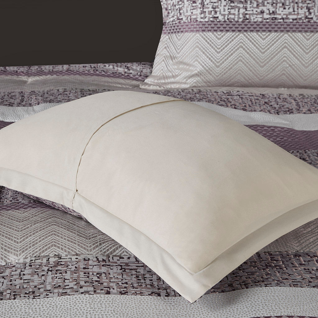 Bed Comforter, Rhapsody 7 Piece Jacquard Set, Machine-Washable Care for Year-Round Bedroom Comfort and Restful Sleep, 3 Sizes and 3 Colors image 23