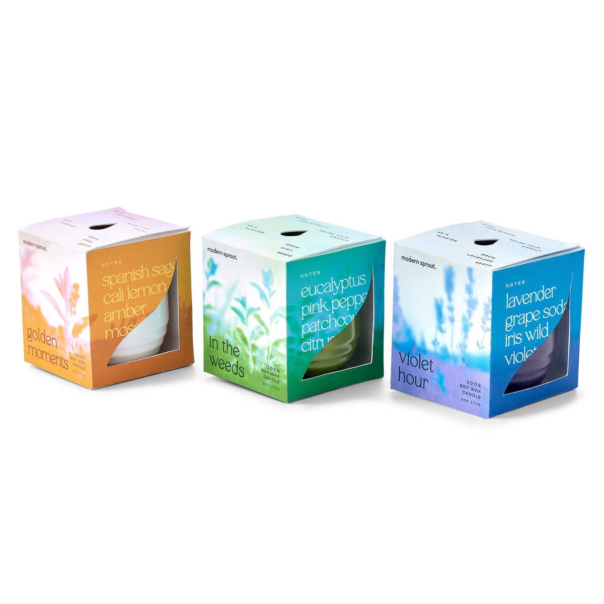 Decorative Candle, Garden Vibes Planter 2 in 1 for Entryways, Mantels and Everyday Home Ambience, 6 Plant Type Options image 23