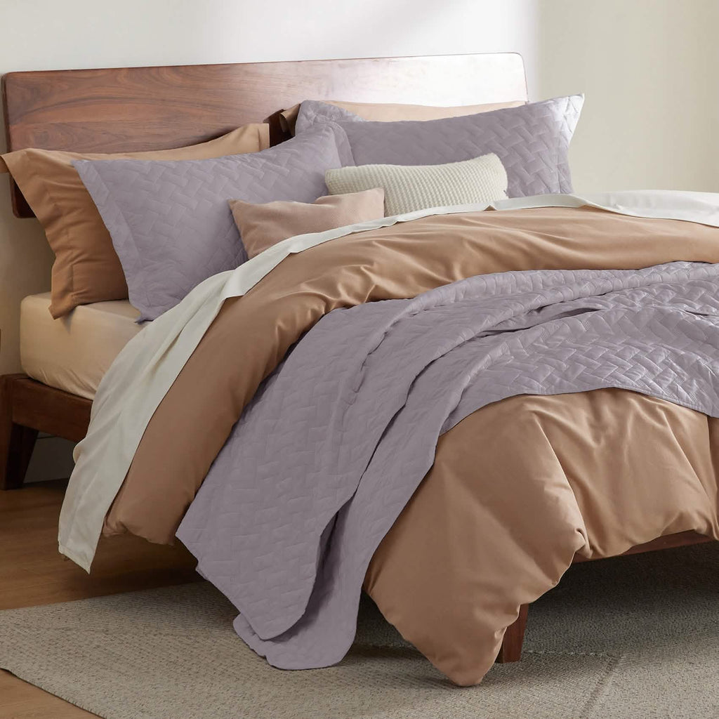 Cozy Throw Blanket, Basket weave Quilt Set, Lightweight Design for Living Rooms, Bedrooms and Everyday Lounging, 6 Sizes and 17 Colors image 23