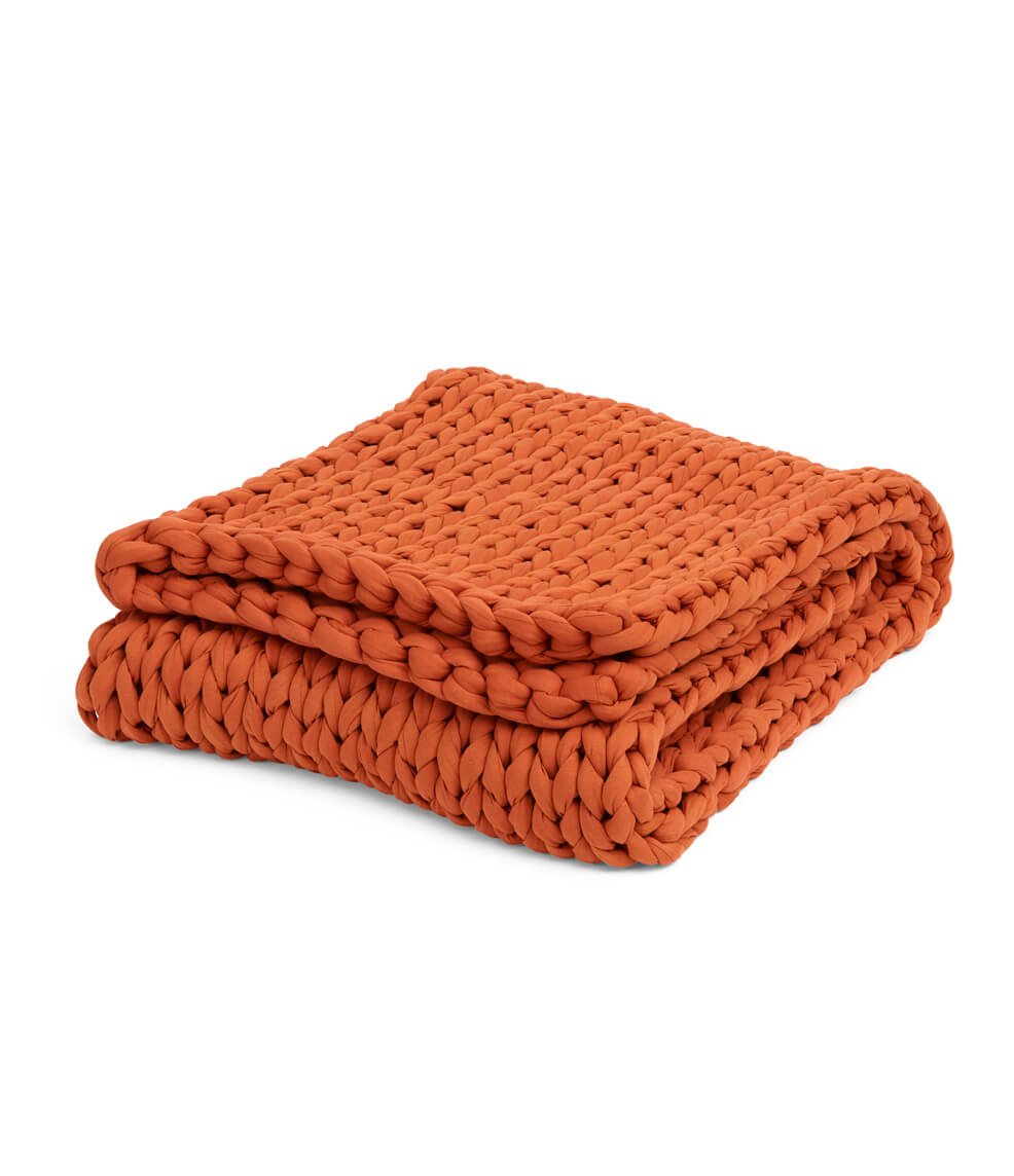 Cozy Throw Blanket, Cotton Weighted for Sofas, Beds and Relaxing at Home, 32 Color Options image 23