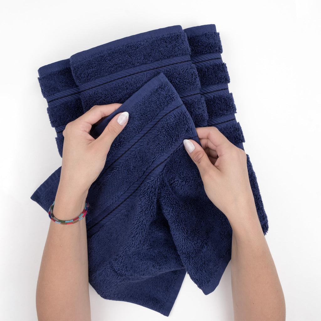 Bath Towel Set, 100% Cotton Turkish Towels for Bathroom, 4 for Home Bathrooms and Everyday Care, 21 Color Options image 23