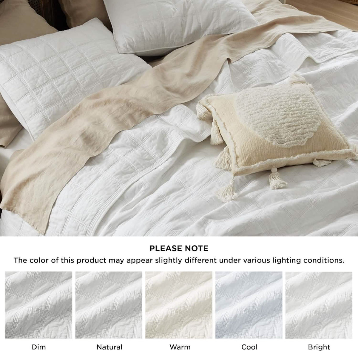 Cozy Throw Blanket, Voile Cotton Quilt Set, Lightweight Design, Breathable Construction for Sofas, Beds and Relaxing at Home image 24