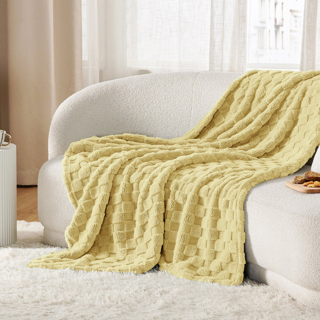 Cozy Throw Blanket, Jacquard Shaggy Sherpa for Living Rooms, Bedrooms and Everyday Lounging, 4 Sizes and 19 Colors image 24