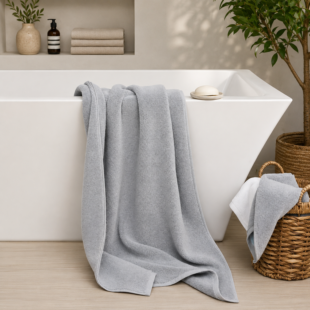 Bath Linen, Plush Towel Set for Daily Bathroom Routines and Guest Baths, 4 Color Options, Designed for Home Bathrooms and Everyday Care image 24