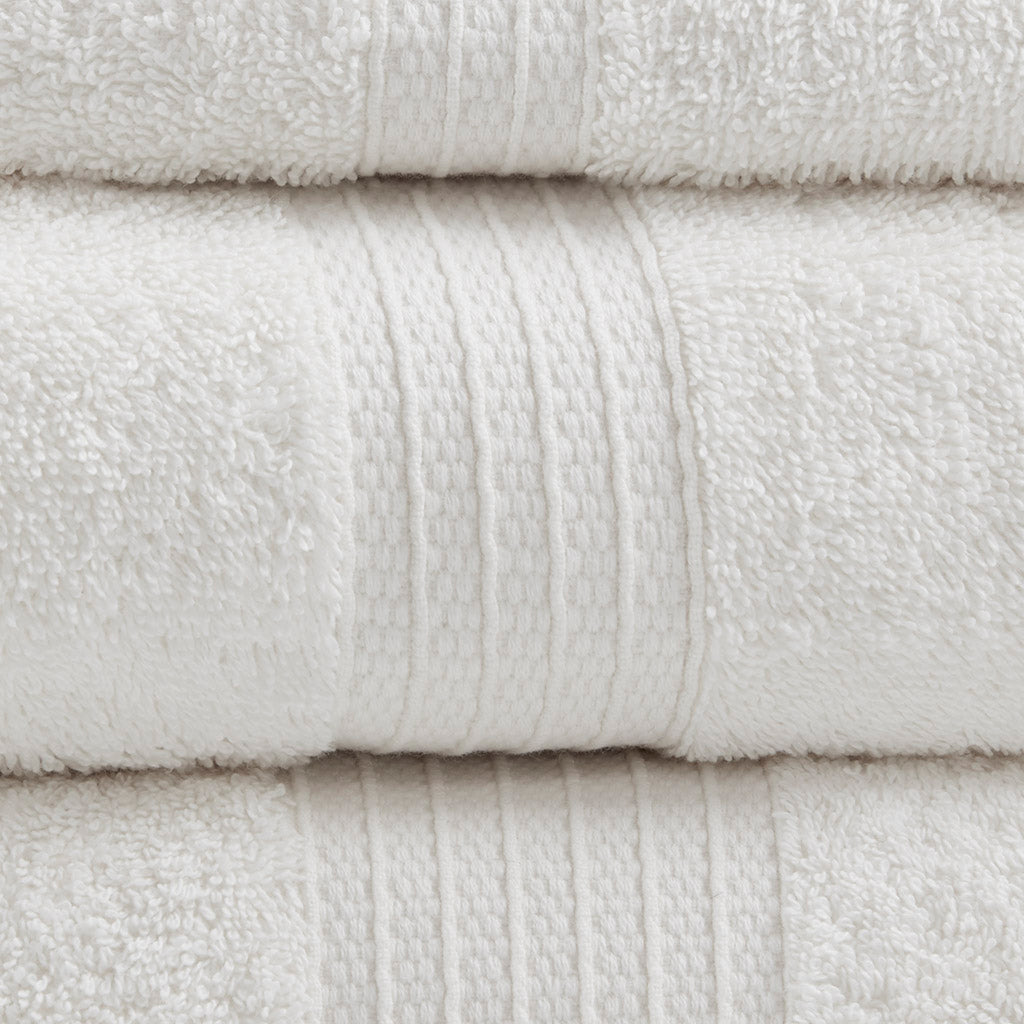 Bath Linen, Organic 6 Piece Cotton Towel Set, Machine-Washable Care for Daily Bathroom Routines and Guest Baths, 8 Color Options image 24