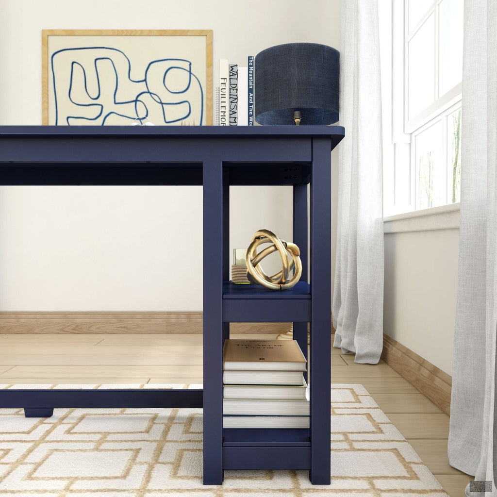 Computer Desk, 55", Solid Wood Construction for Home Offices, Computer Work and Study Spaces, 3 Color Options image 24