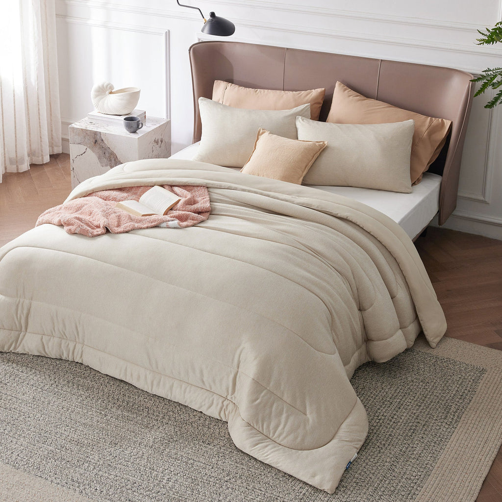 Bed Comforter, Reversible Warm and Cooling Set, Breathable Construction for Year-Round Bedroom Comfort and Restful Sleep image 24