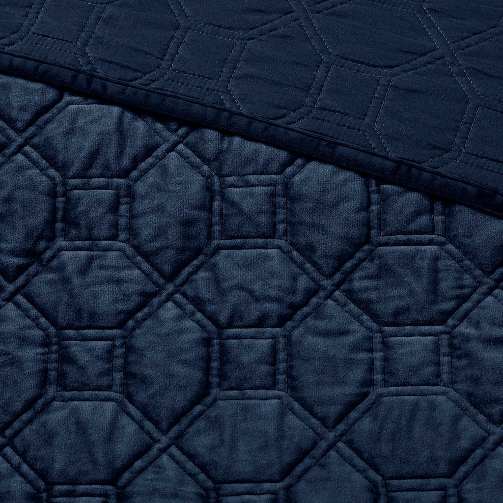 Cozy Throw Blanket, Harper 3 Piece Velvet Quilt Set, Machine-Washable Care for Sofas, Beds and Relaxing at Home, 2 Sizes and 7 Colors image 24