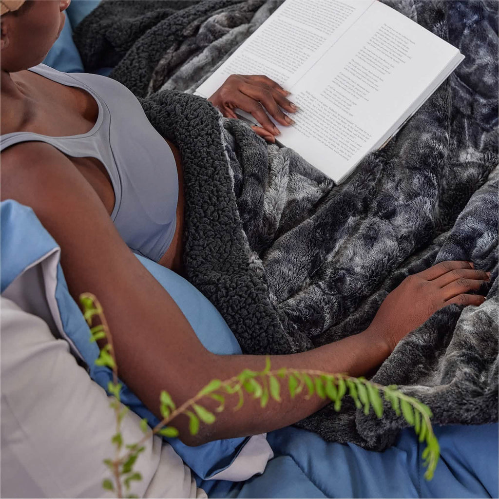 Cozy Throw Blanket, Faux Fur Sherpa Fleece for Sofas, Beds and Relaxing at Home, 4 Sizes and 10 Colors image 24