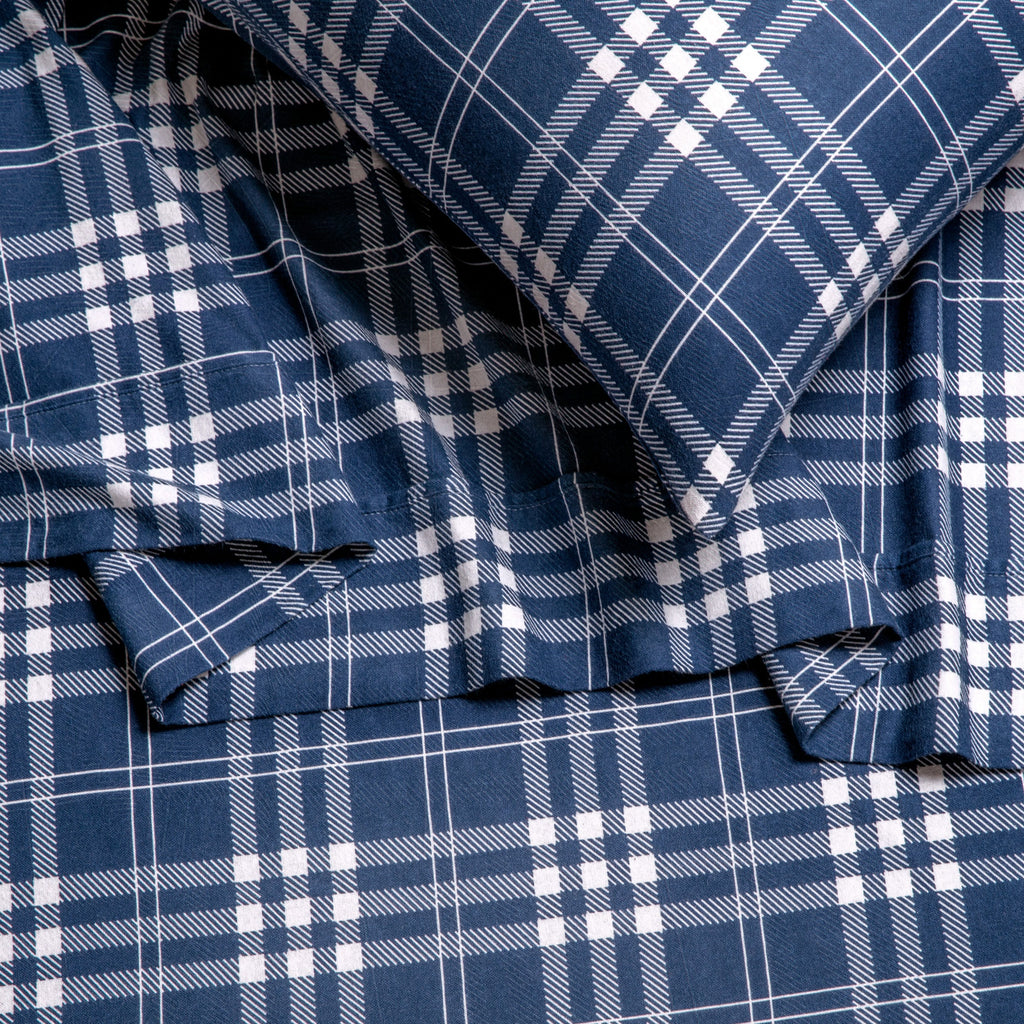 Bed Sheet Set, Cotton Flannel Prints for Master Bedrooms, Guest Beds and Daily Use, 7 Sizes and 30 Colors image 24