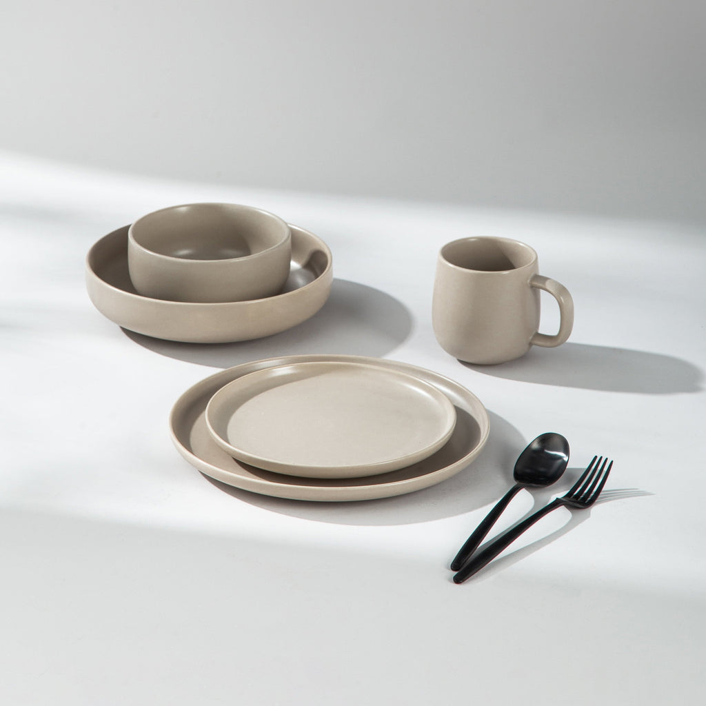 Dinnerware, Minimalist Salad Plate for Everyday Meals and Table Settings, 4 Sizes and 5 Colors image 25