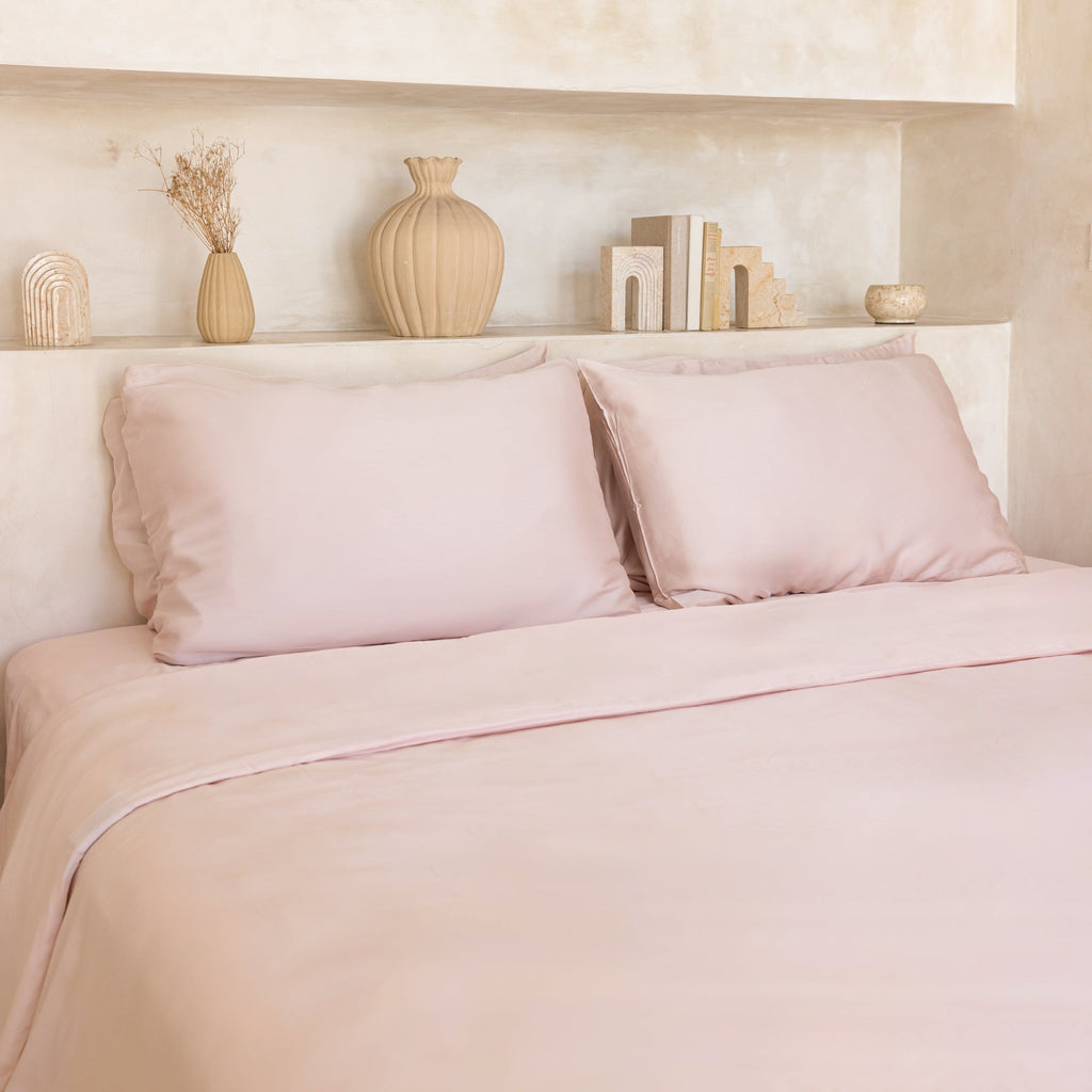 Bed Sheet Set, Organic Bamboo Sateen, Cooling Comfort for Everyday Bedroom Comfort and Guest Rooms, 5 Sizes and 15 Colors image 25