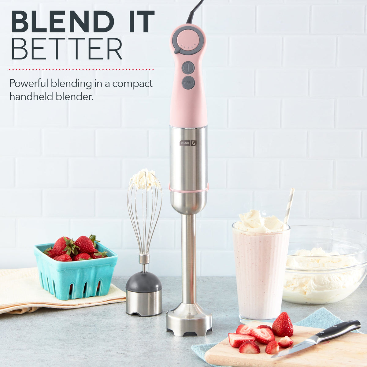 Kitchen Blender Accessory, Chef Series Hand, Stainless Steel Construction for Smoothies, Sauces and Everyday Food Prep, 6 Color Options image 25