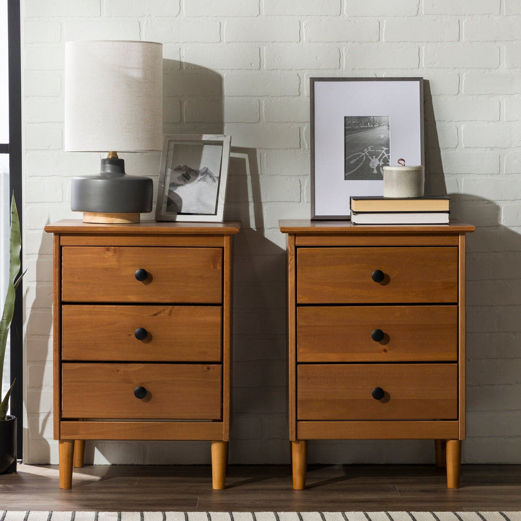 Nightstand, Spencer Solid Transitional Wood for Bedrooms, Bedside Essentials and Everyday Storage, 2 Size Options image 25