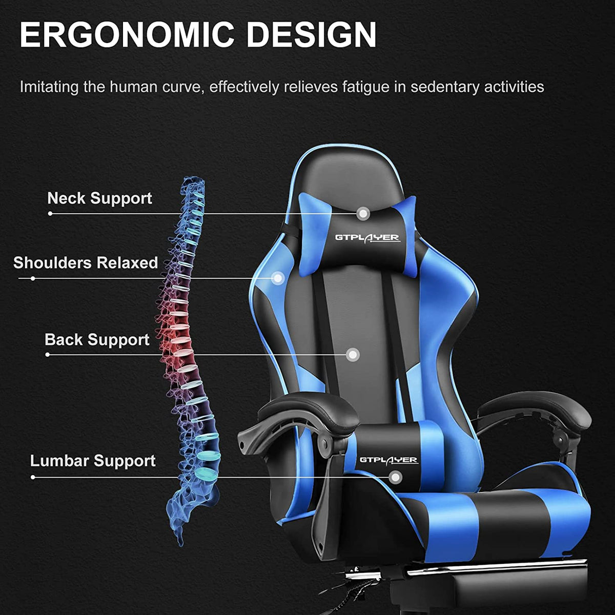 Ergonomic Foot Cushion, Footrest Series GT800A Christmas Packaging, Adjustable Design for Workspaces, Reading Chairs and Daily Leg Support image 25