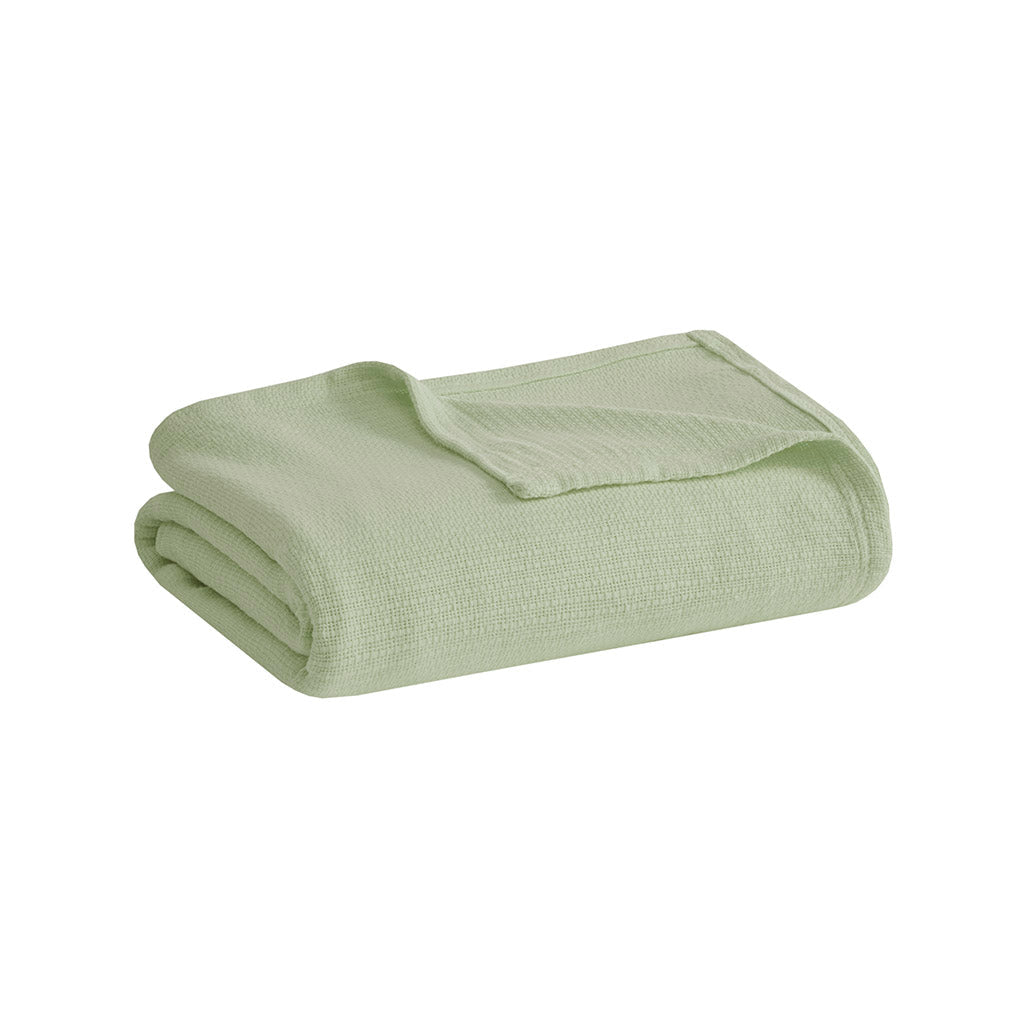 Cozy Throw Blanket, Freshspun Basketweave Cotton, Lightweight Design for Living Rooms, Bedrooms and Everyday Lounging, 3 Sizes and 7 Colors image 25
