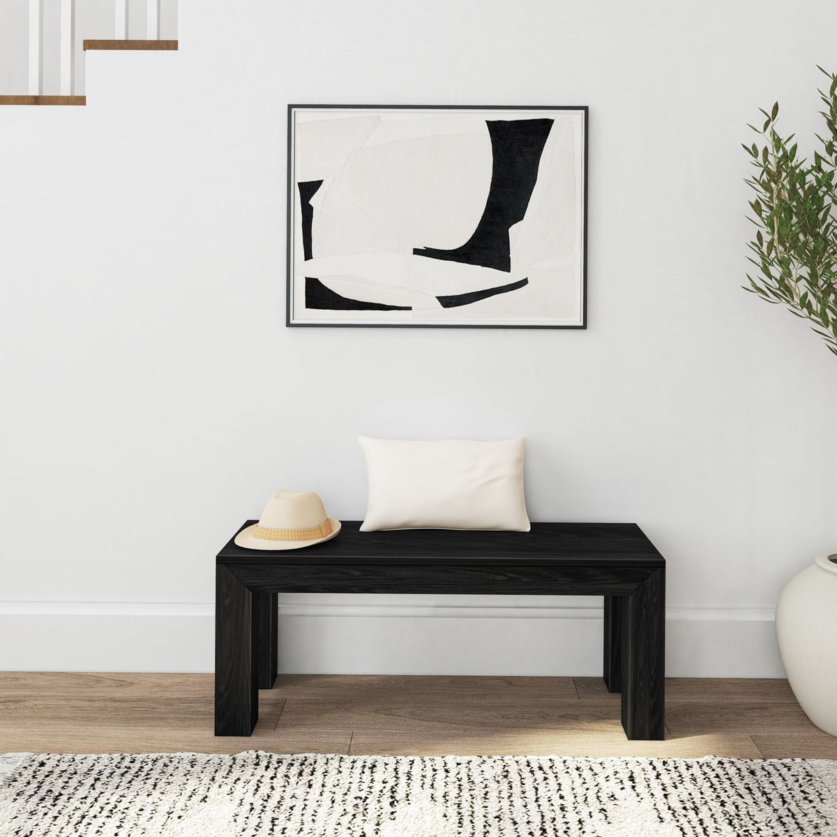 Dining Bench, Modern 49" for Dining Rooms, Kitchen Tables and Everyday Seating, 5 Color Options image 25