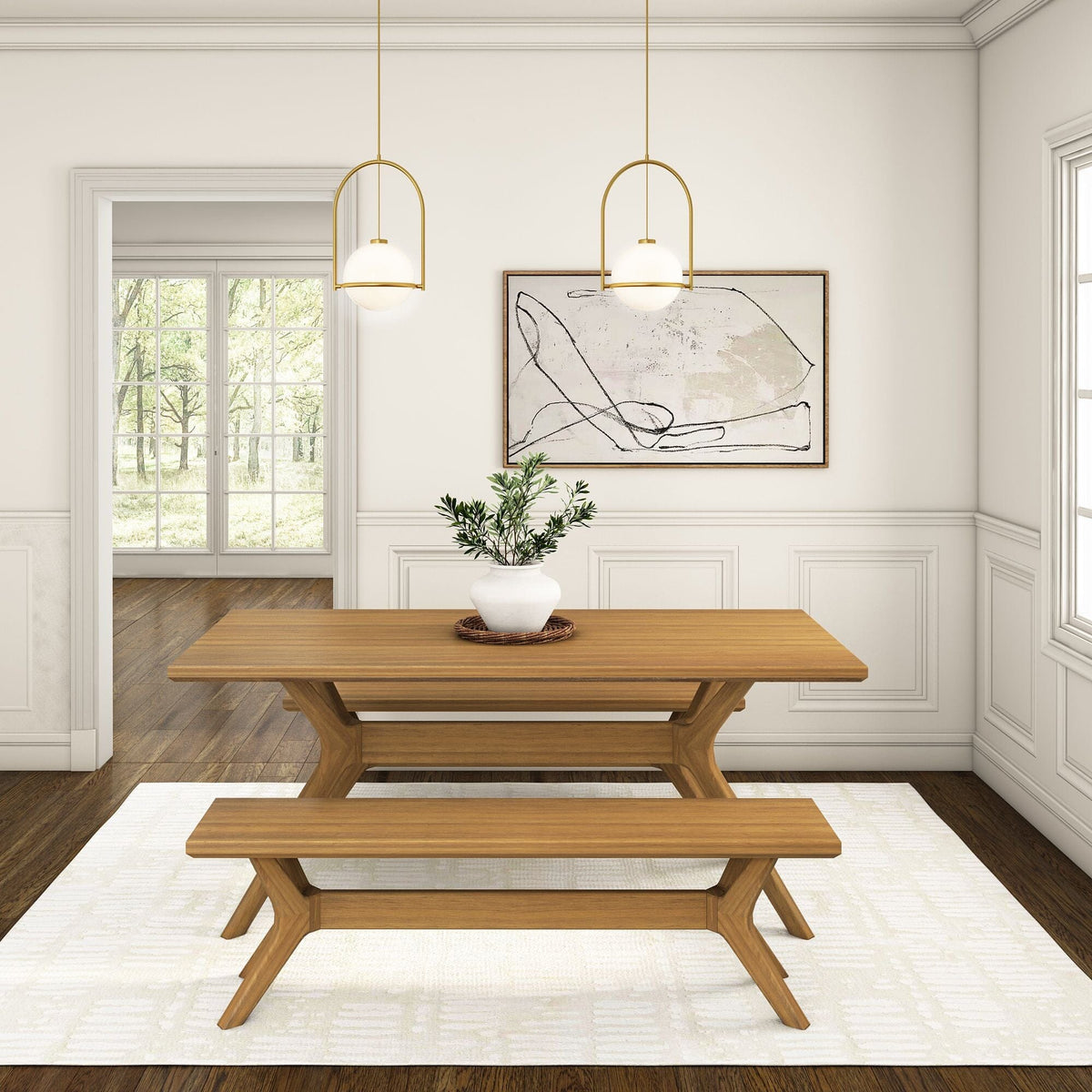 Dining Bench, Verso 60" for Dining Tables, Family Meals and Kitchen Seating, 2 Sizes and 5 Colors image 25