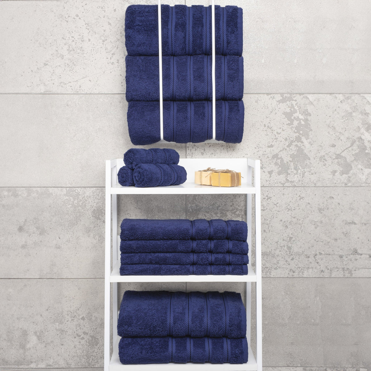 Bath Towel Set, 100% Cotton Turkish Towels for Bathroom, 4 for Home Bathrooms and Everyday Care, 21 Color Options image 25