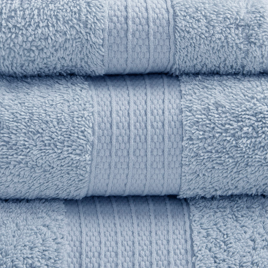 Bath Linen, Organic 6 Piece Cotton Towel Set, Machine-Washable Care for Daily Bathroom Routines and Guest Baths, 8 Color Options image 25