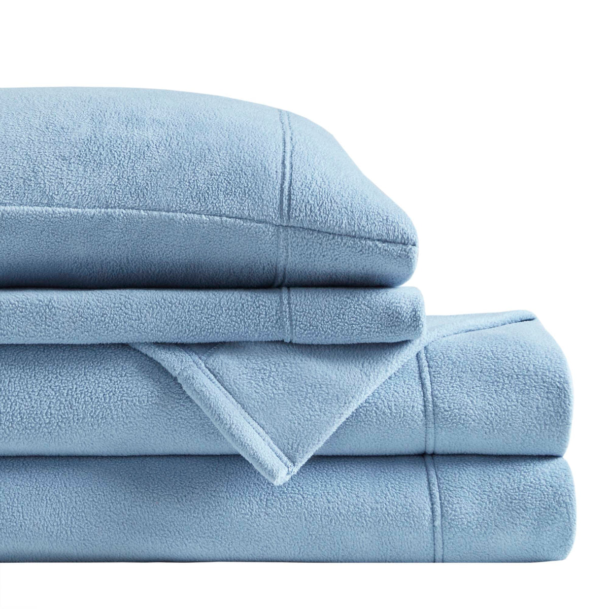 Bed Sheet Set, Micro Fleece, Machine-Washable Care for Everyday Bedroom Comfort and Guest Rooms, 6 Sizes and 15 Colors image 25