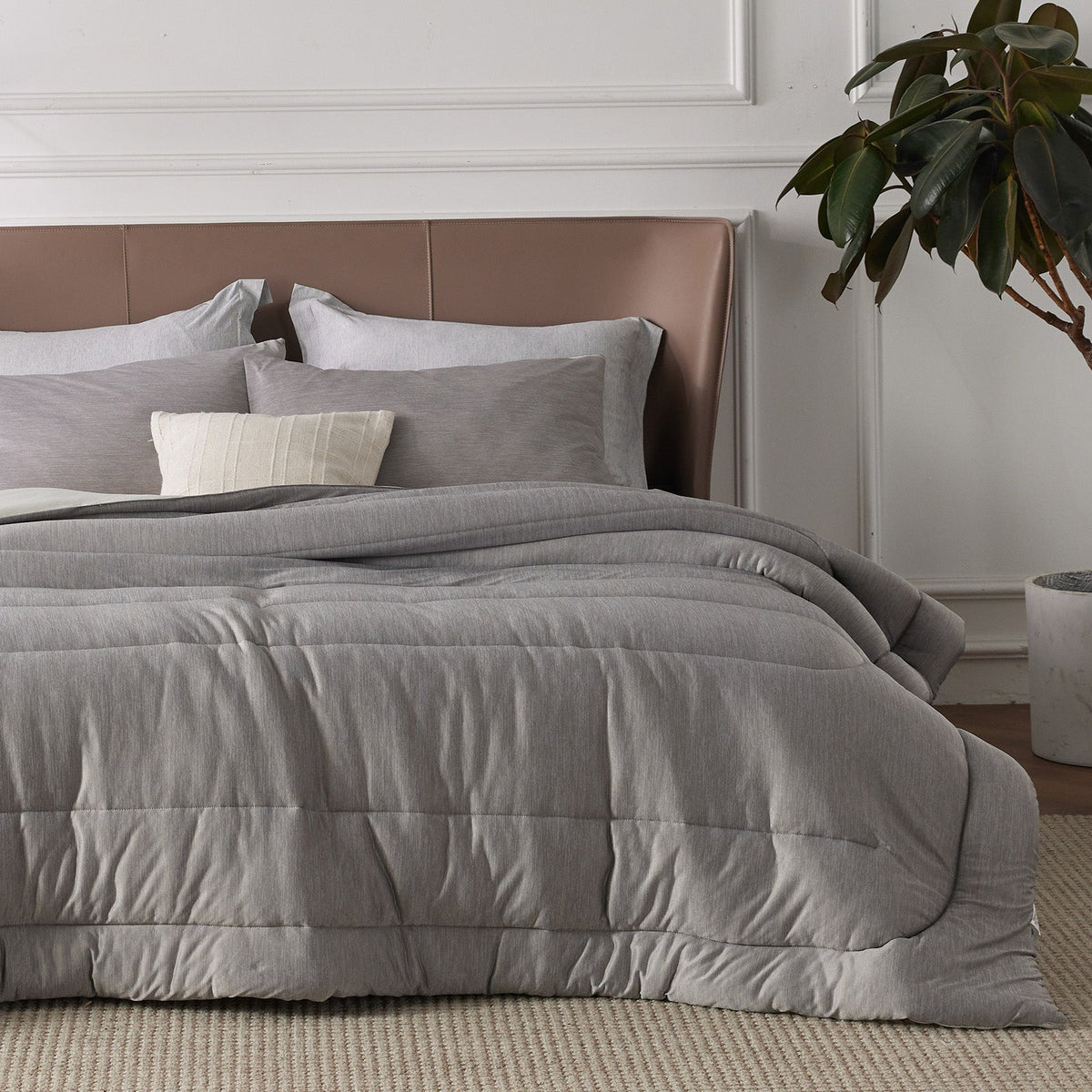 Bed Comforter, Reversible Warm and Cooling Set, Breathable Construction for Year-Round Bedroom Comfort and Restful Sleep image 26