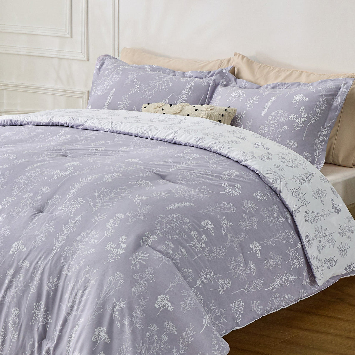 Duvet Cover Set, Reversible Floral Print, Breathable Construction for Bedroom Bedding Refresh and Everyday Comfort, 4 Sizes and 13 Colors image 26