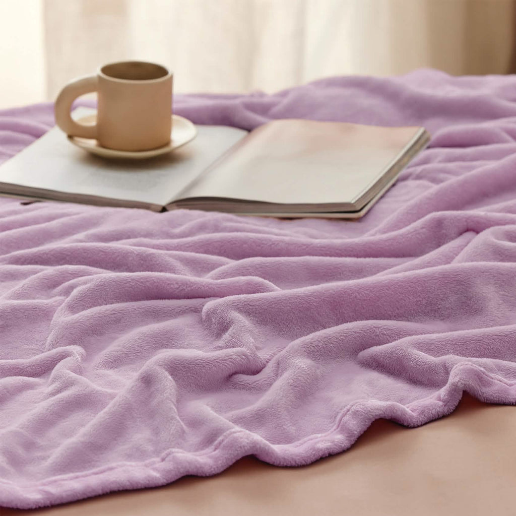 Cozy Throw Blanket, Flannel Fleece 300gsm, Lightweight Design for Living Rooms, Bedrooms and Everyday Lounging, 4 Sizes and 29 Colors image 26