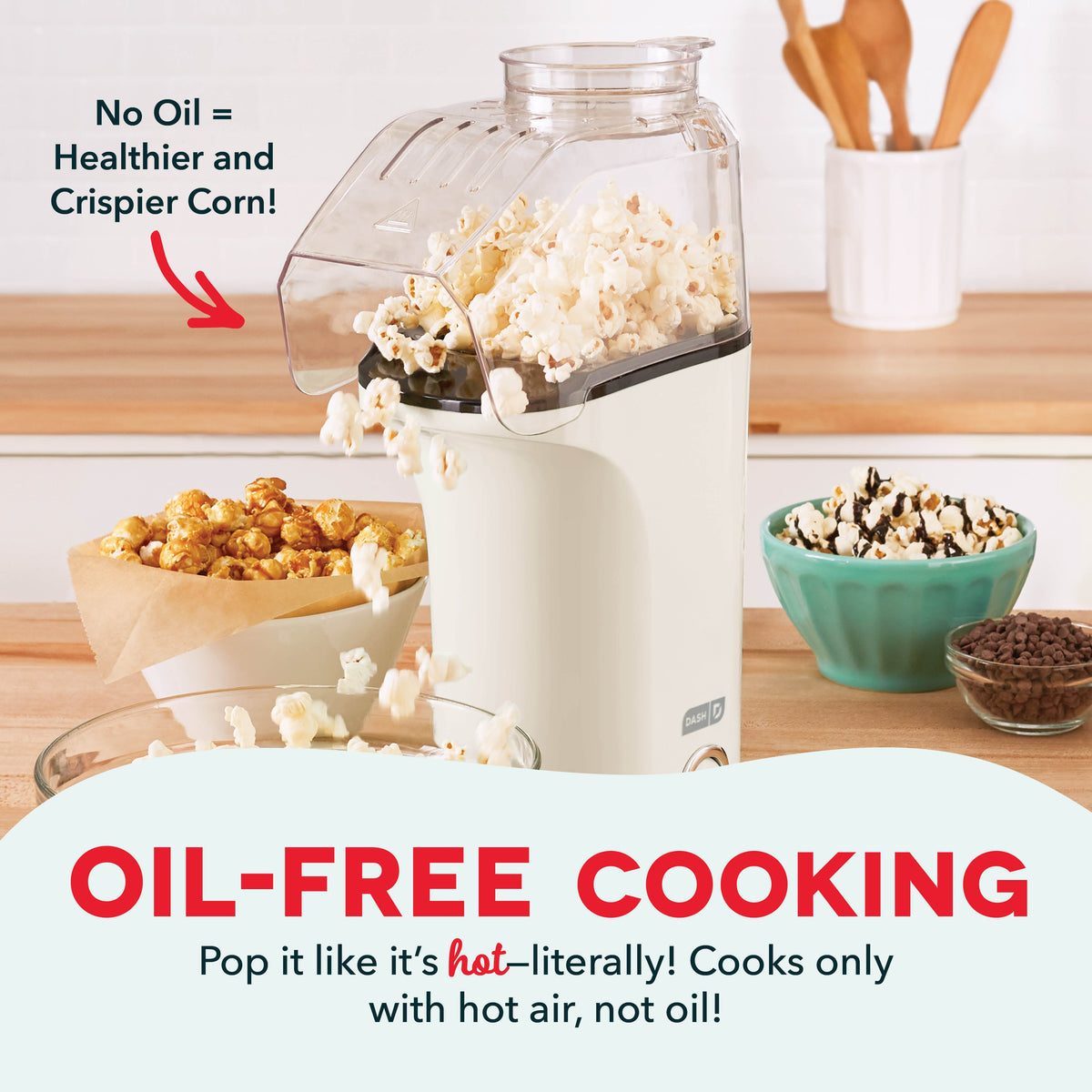 Stovetop Popcorn Popper, Fresh Pop Maker, Non-Slip Design for Stovetop Popping, Family Treats and Home Kitchens, 6 Color Options image 26
