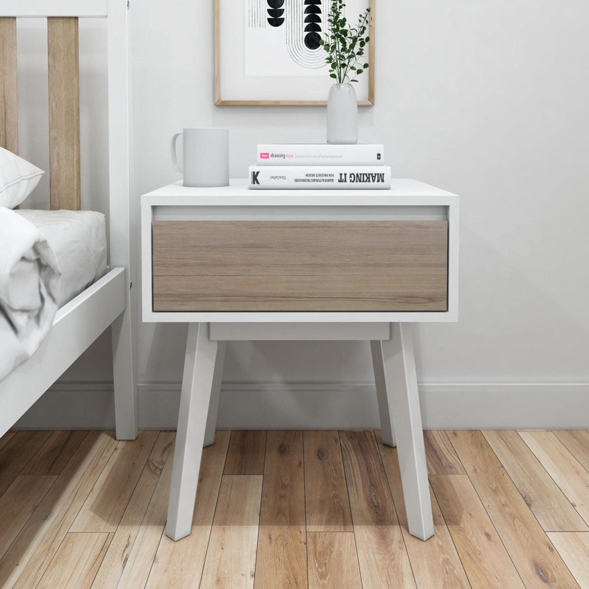 Nightstand, Modern (Set of 2) for Bedside Storage, Bedroom Organization and Guest Rooms, 6 Color Options image 26