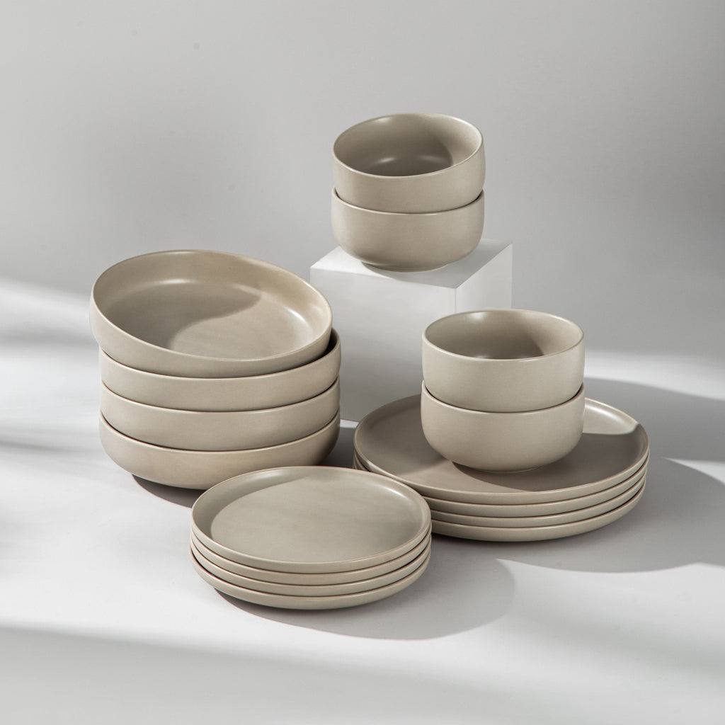 Dinnerware, Minimalist Salad Plate for Everyday Meals and Table Settings, 4 Sizes and 5 Colors image 26