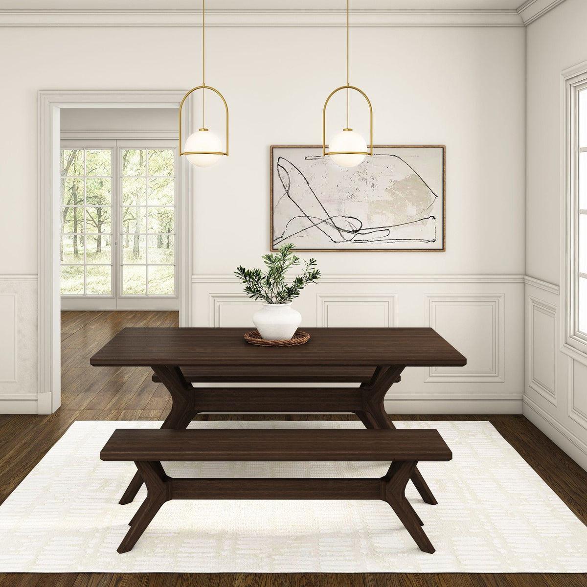 Dining Bench, Verso 60" for Dining Tables, Family Meals and Kitchen Seating, 2 Sizes and 5 Colors image 26