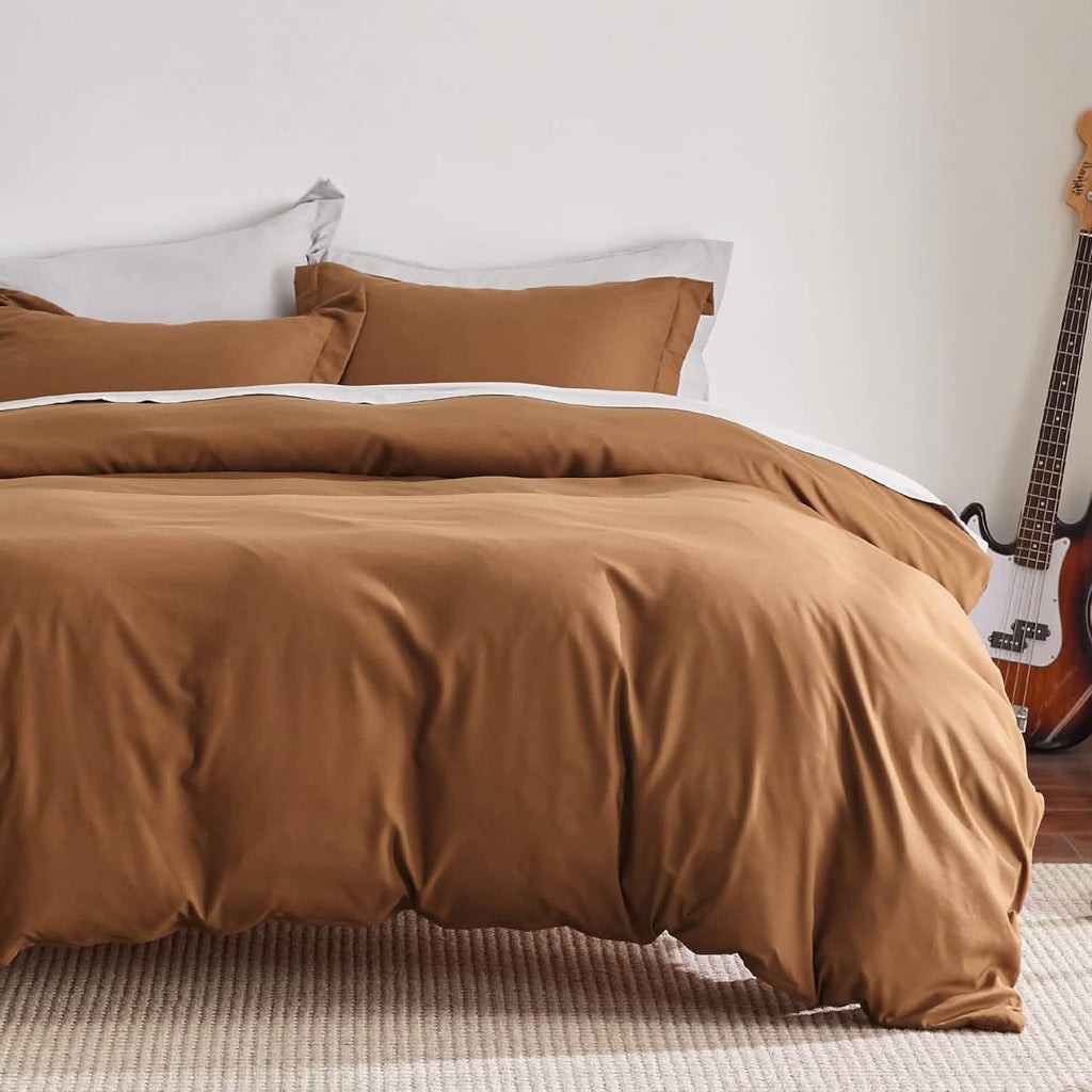 Duvet Cover Set, Brushed Microfiber for Guest Rooms and Everyday Bedroom Styling, 9 Sizes and 36 Colors image 26