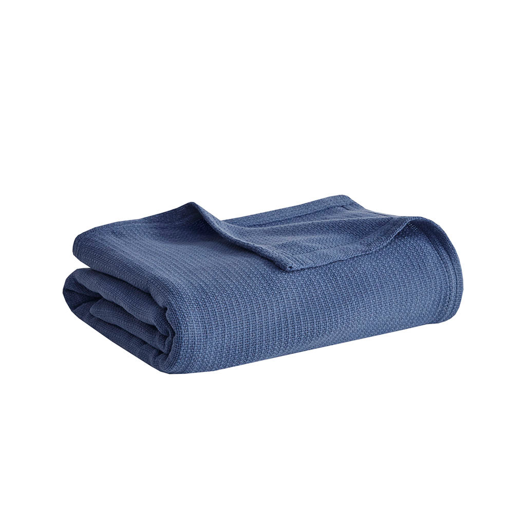 Cozy Throw Blanket, Freshspun Basketweave Cotton, Lightweight Design for Living Rooms, Bedrooms and Everyday Lounging, 3 Sizes and 7 Colors image 27