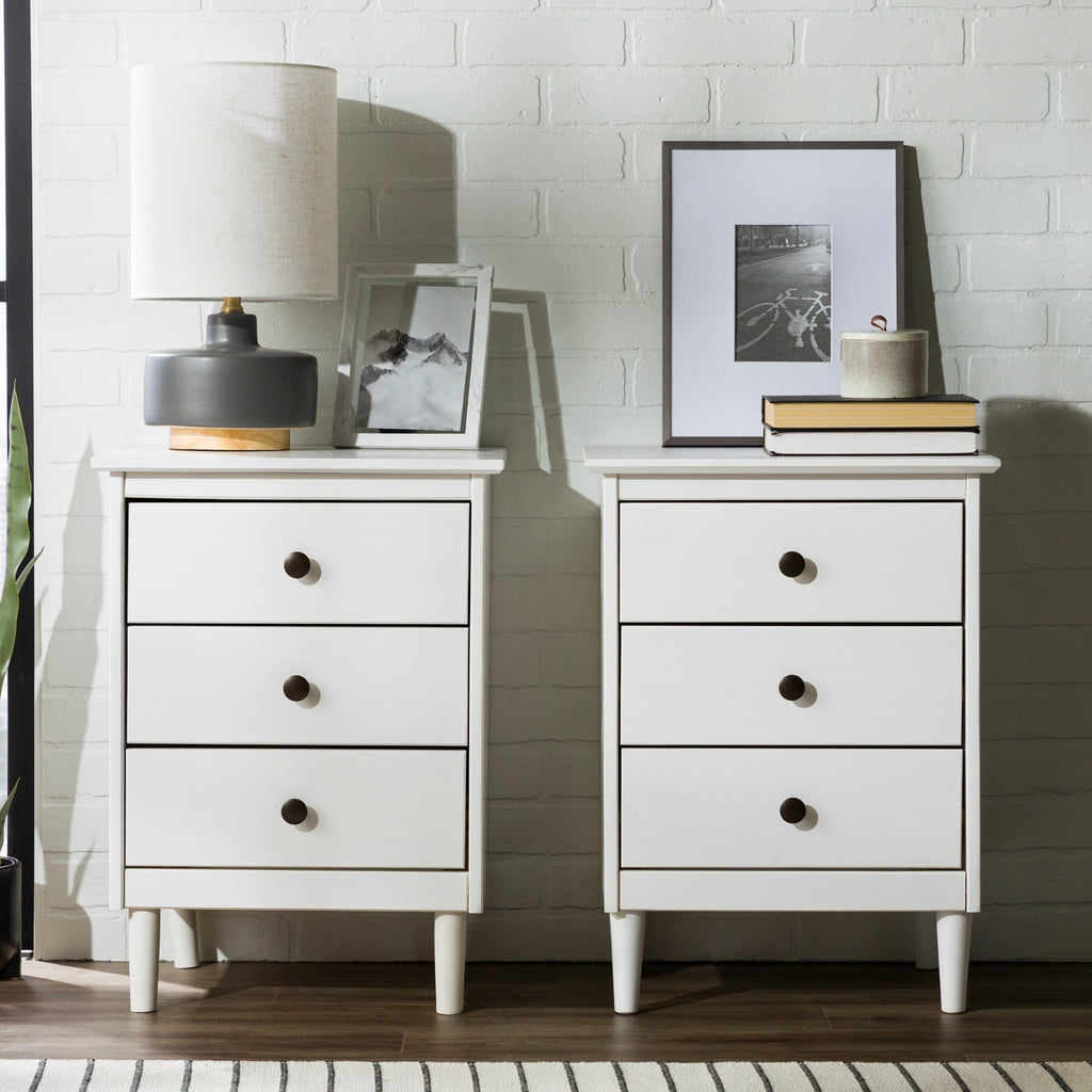 Nightstand, Spencer Solid Transitional Wood for Bedrooms, Bedside Essentials and Everyday Storage, 2 Size Options image 27