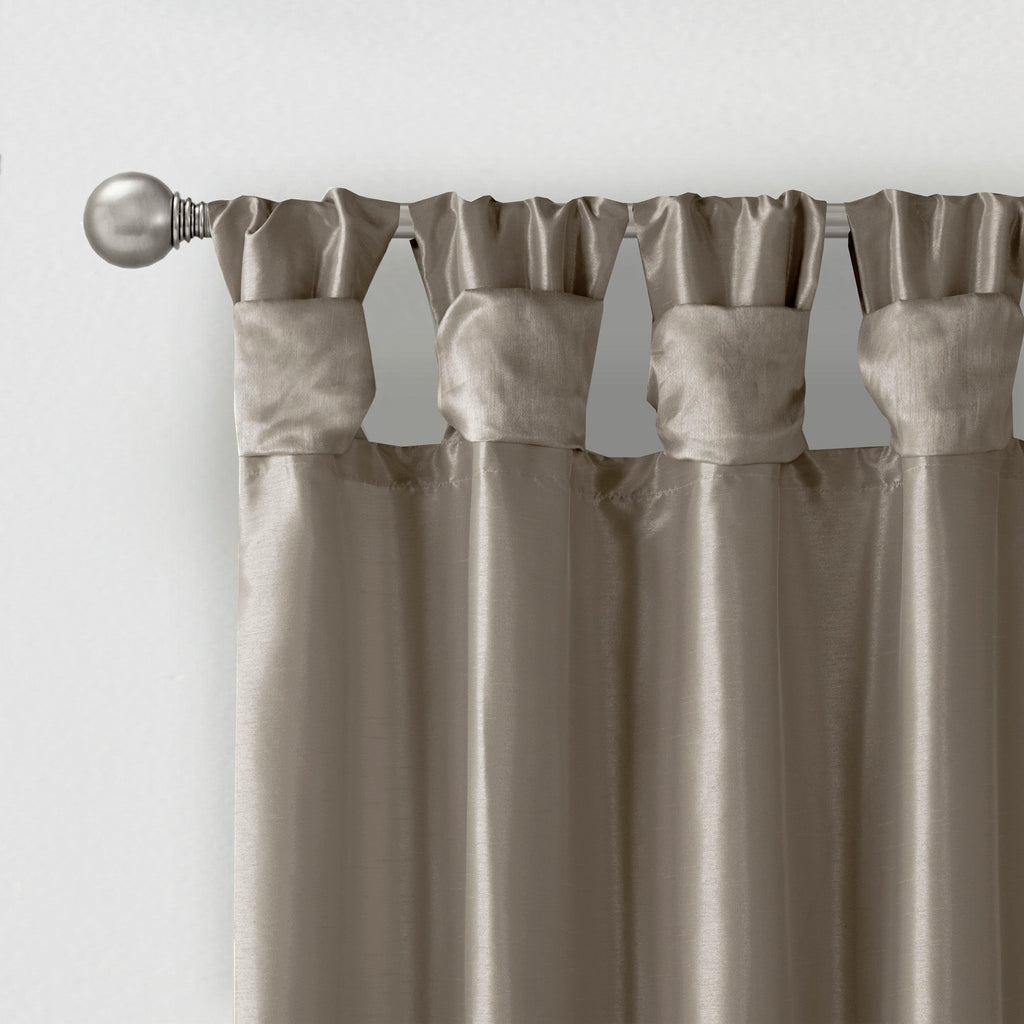 Window Curtain, Emilia Twist Tab Lined Panel, Machine-Washable Care for Windows, Room Styling and Everyday Privacy, 5 Sizes and 14 Colors image 27