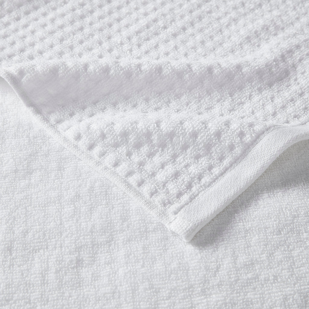 Bath Linen, Spa Waffle Cotton Waffle Jacquard, Lightweight Design, Machine-Washable Care for Home Bathrooms and Everyday Care image 27