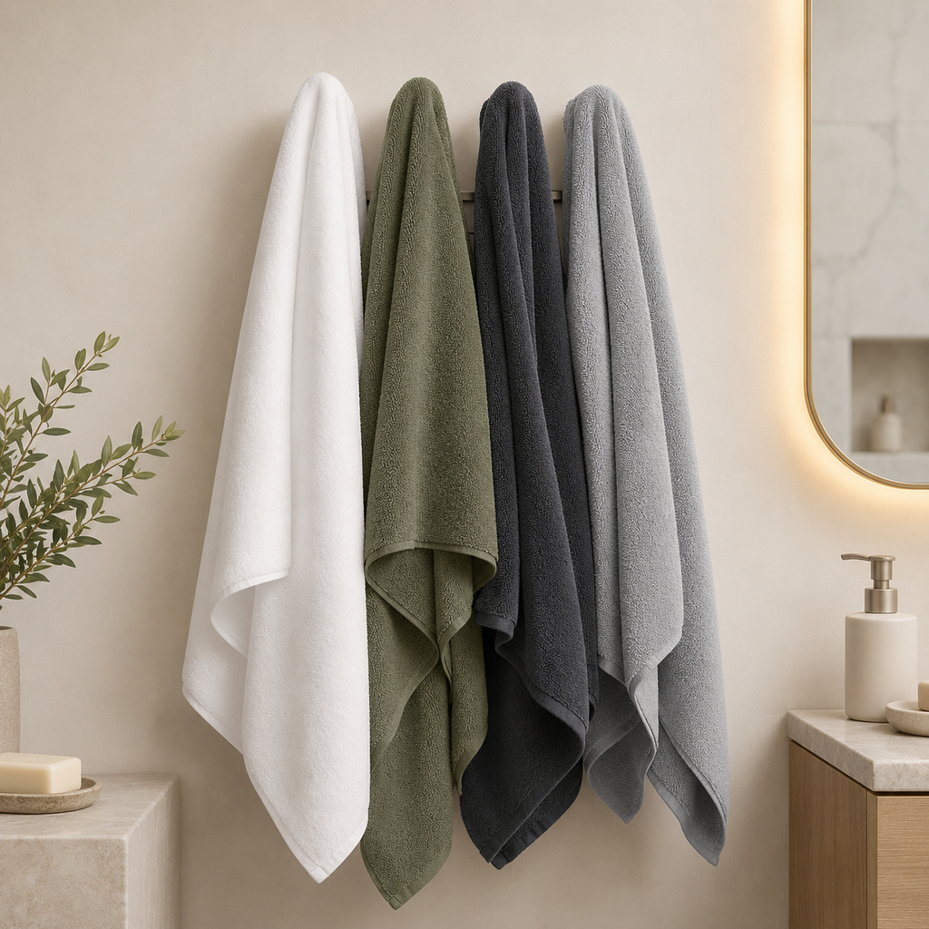 Bath Linen, Plush Towel Set for Daily Bathroom Routines and Guest Baths, 4 Color Options, Designed for Home Bathrooms and Everyday Care image 27