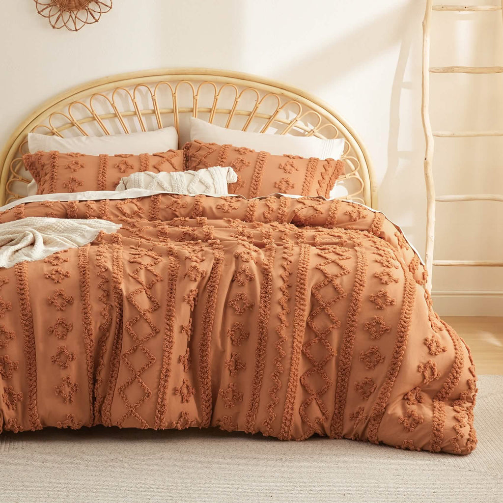Bed Comforter, Boho Deluxe Embroidery Set, Breathable Construction, Machine-Washable Care for Everyday Bedding and Comfortable Sleep image 27