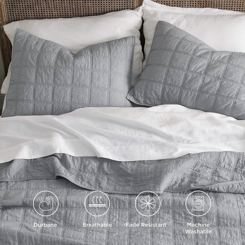 Cozy Throw Blanket, Voile Cotton Quilt Set, Lightweight Design, Breathable Construction for Sofas, Beds and Relaxing at Home image 27