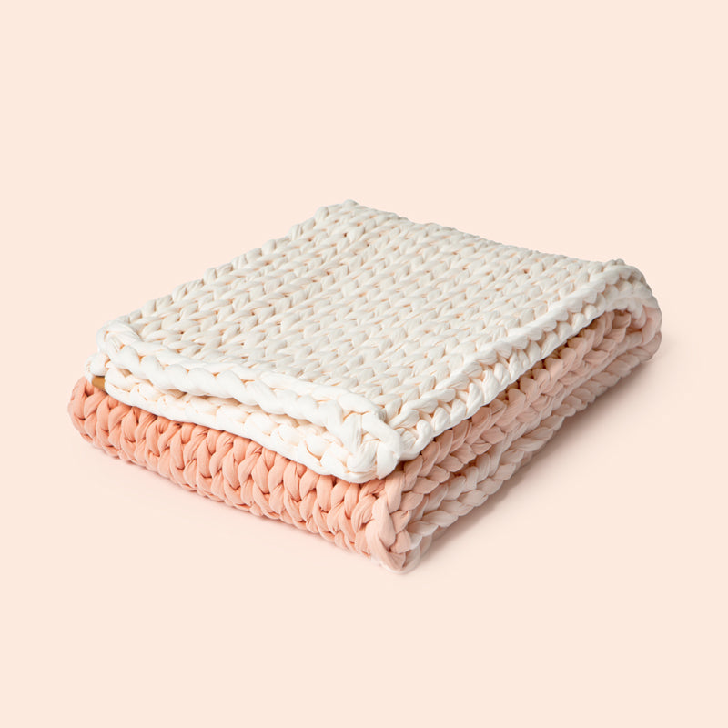 Cozy Throw Blanket, Cotton Weighted for Sofas, Beds and Relaxing at Home, 32 Color Options image 27
