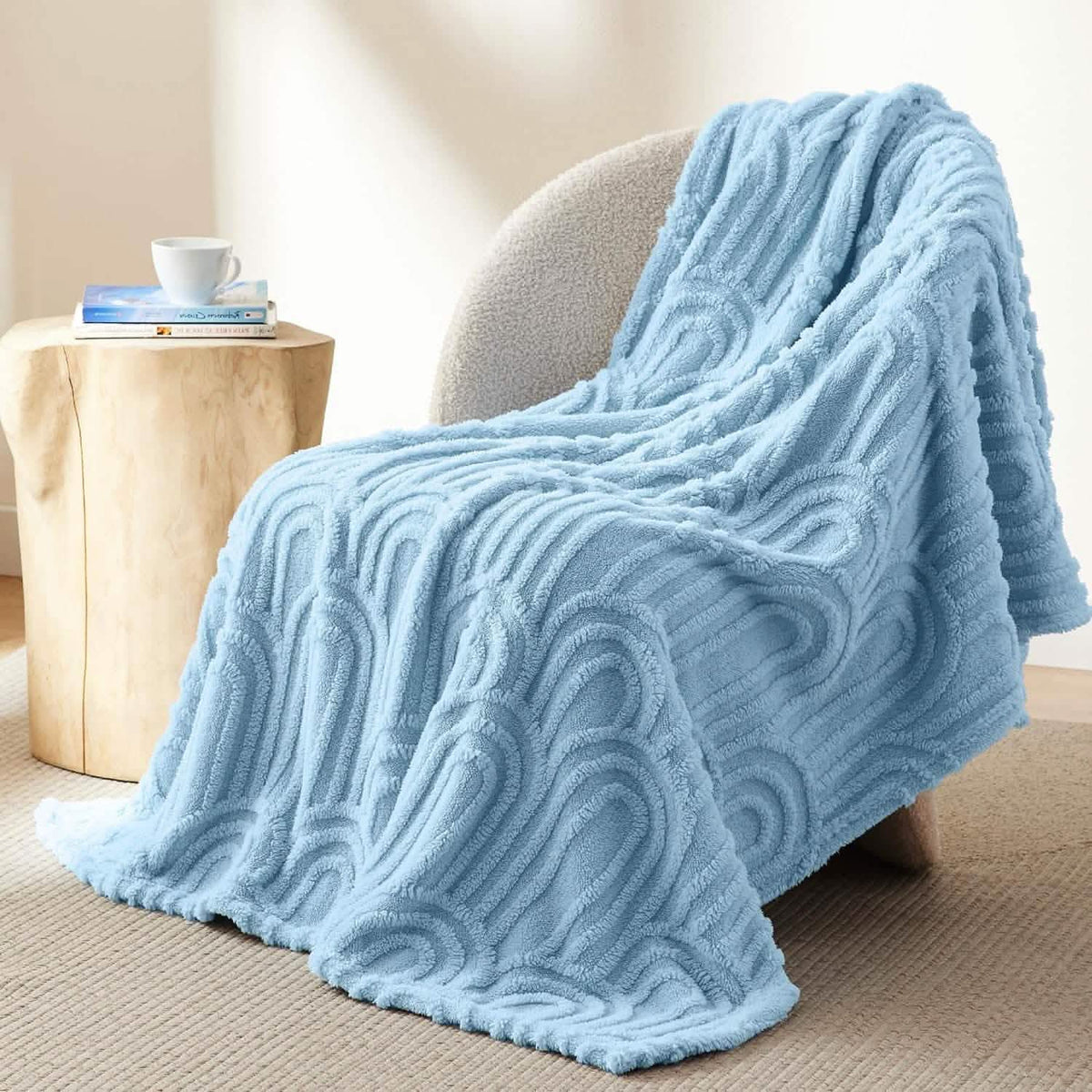Cozy Throw Blanket, Arch Shaggy Sherpa Fleece, Lightweight Design, Machine-Washable Care for Living Rooms, Bedrooms and Everyday Lounging image 27