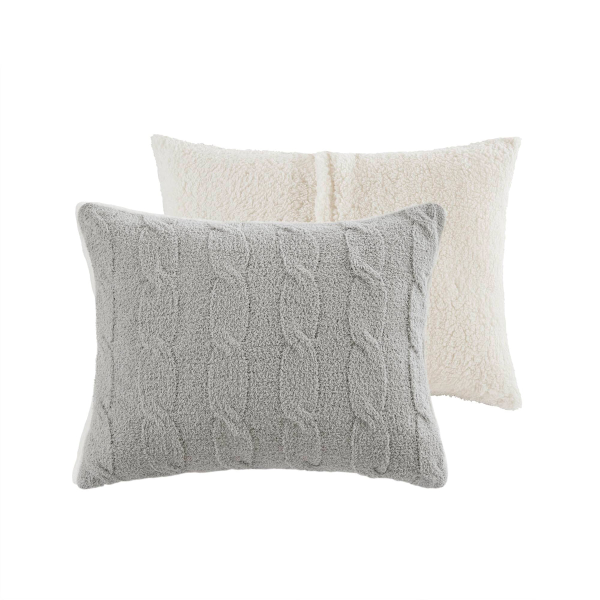 Bed Comforter, Riordan Waffle Knit Chenille Set, Machine-Washable Care for Everyday Bedding and Comfortable Sleep, 3 Sizes and 4 Colors image 27
