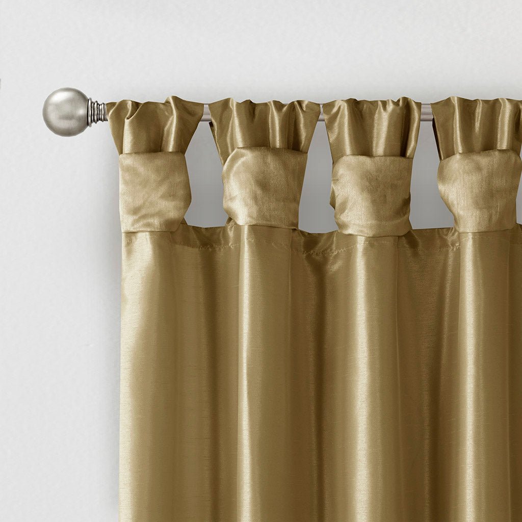 Window Curtain, Emilia Twist Tab Lined Panel, Machine-Washable Care for Windows, Room Styling and Everyday Privacy, 5 Sizes and 14 Colors image 28