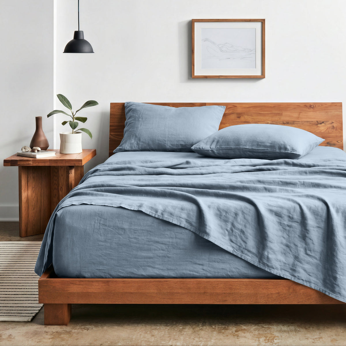 Bed Sheet Set, Ultra Soft Washed for Master Bedrooms, Guest Beds and Daily Use, 5 Sizes and 14 Colors image 28
