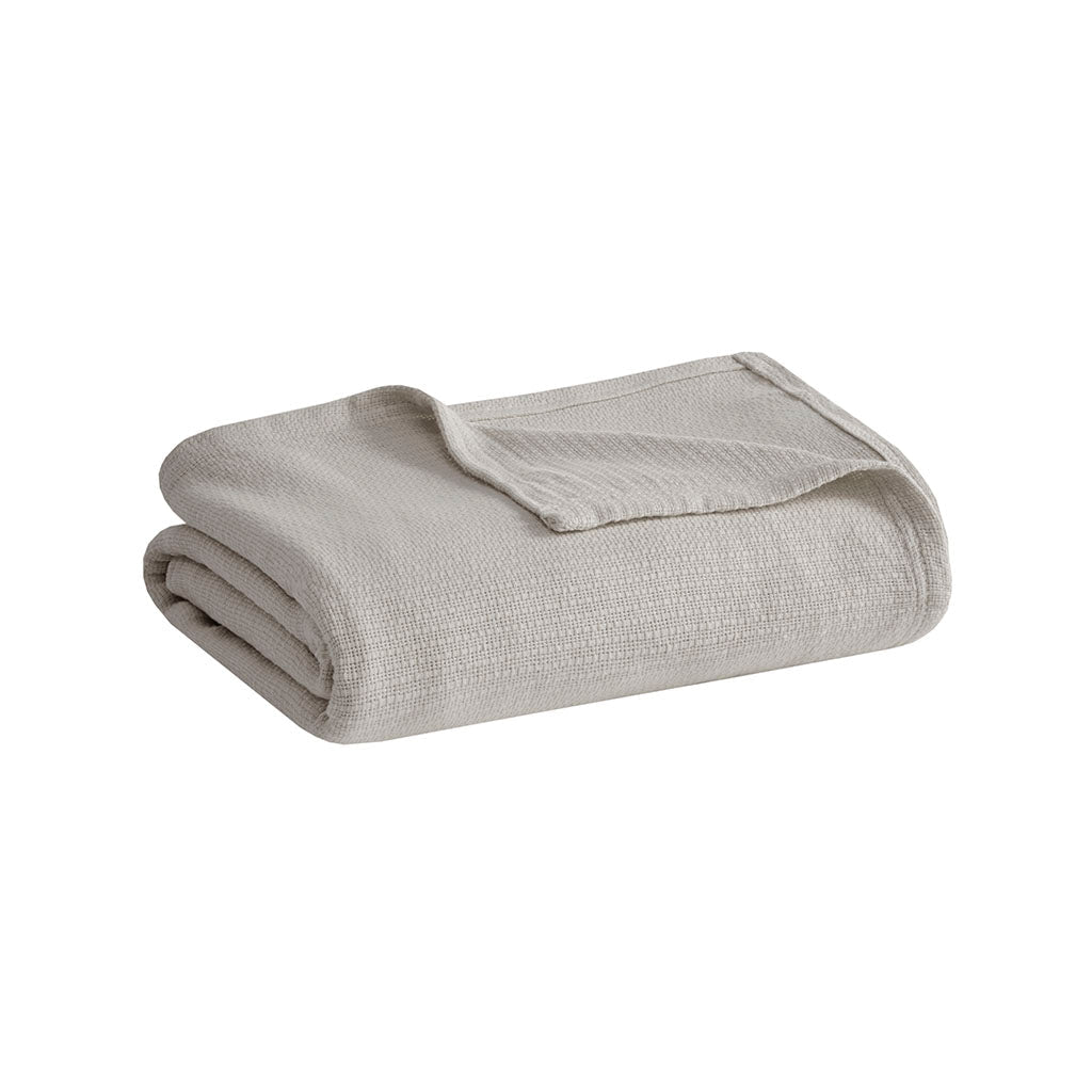 Cozy Throw Blanket, Freshspun Basketweave Cotton, Lightweight Design for Living Rooms, Bedrooms and Everyday Lounging, 3 Sizes and 7 Colors image 28
