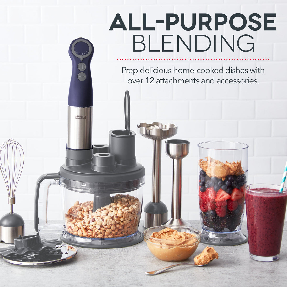 Kitchen Blender Accessory, Chef Series Hand, Stainless Steel Construction for Smoothies, Sauces and Everyday Food Prep, 6 Color Options image 28