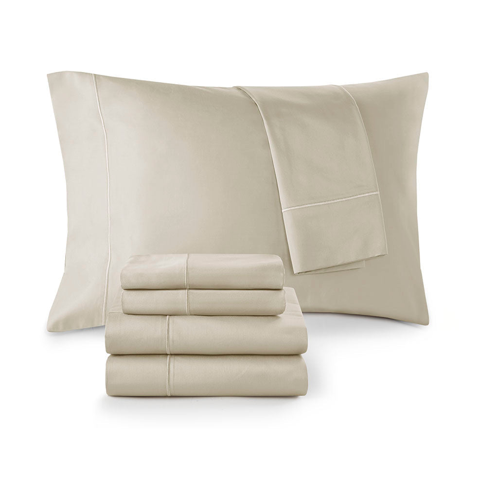 Bed Sheet Set, 600 Thread Count Pima Cotton Pima Cotton, Machine-Washable Care for Everyday Bedroom Comfort and Guest Rooms image 28