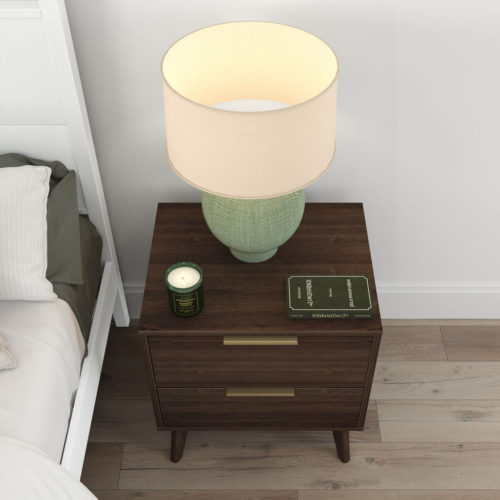 Nightstand, Haven 2 Drawer for Bedrooms, Bedside Essentials and Everyday Storage, 4 Color Options image 28