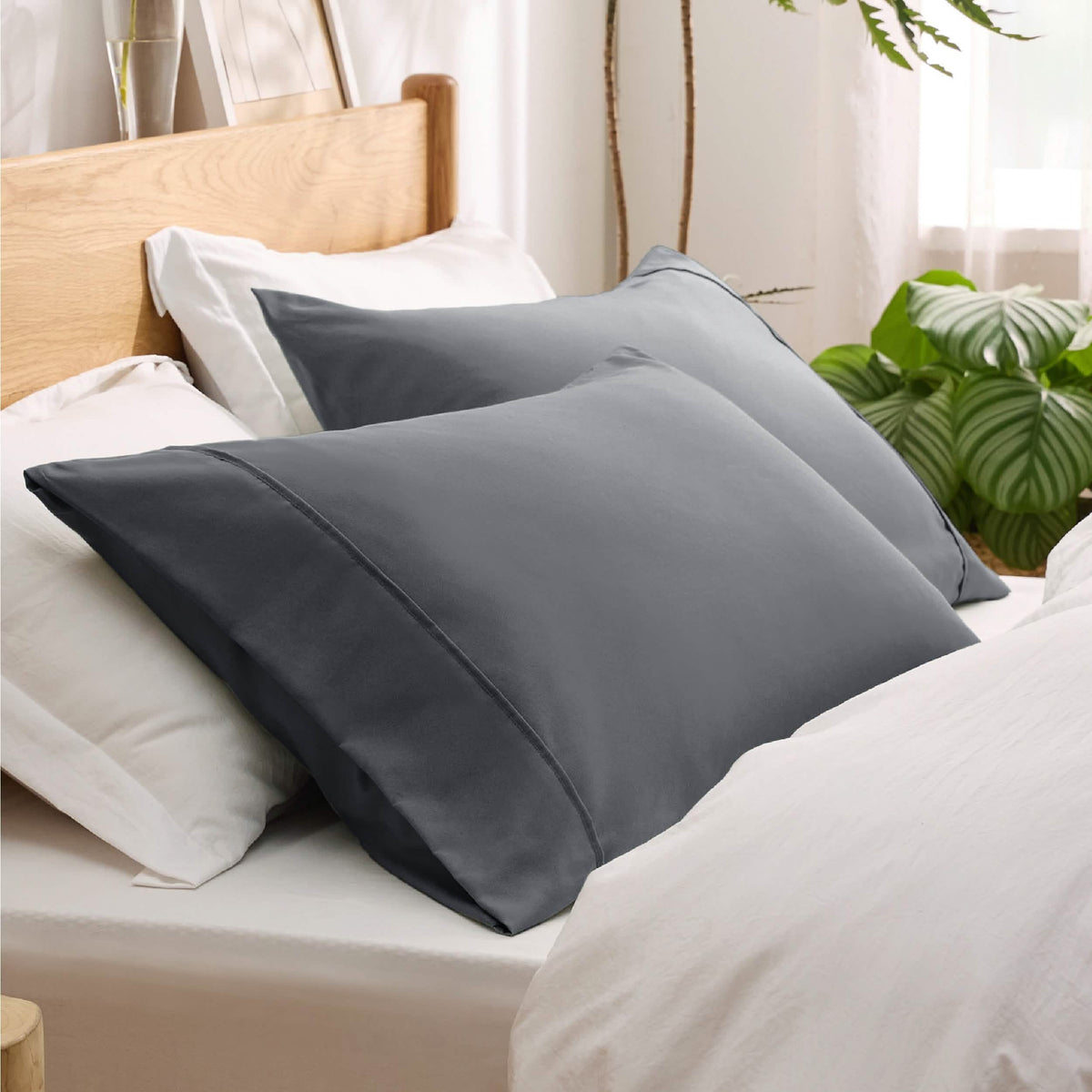 Decorative Pillow Sham, Fade and Stain Resistant Microfiber for Guest Rooms, Headboards and Everyday Bedroom Decor, 4 Sizes and 18 Colors image 28